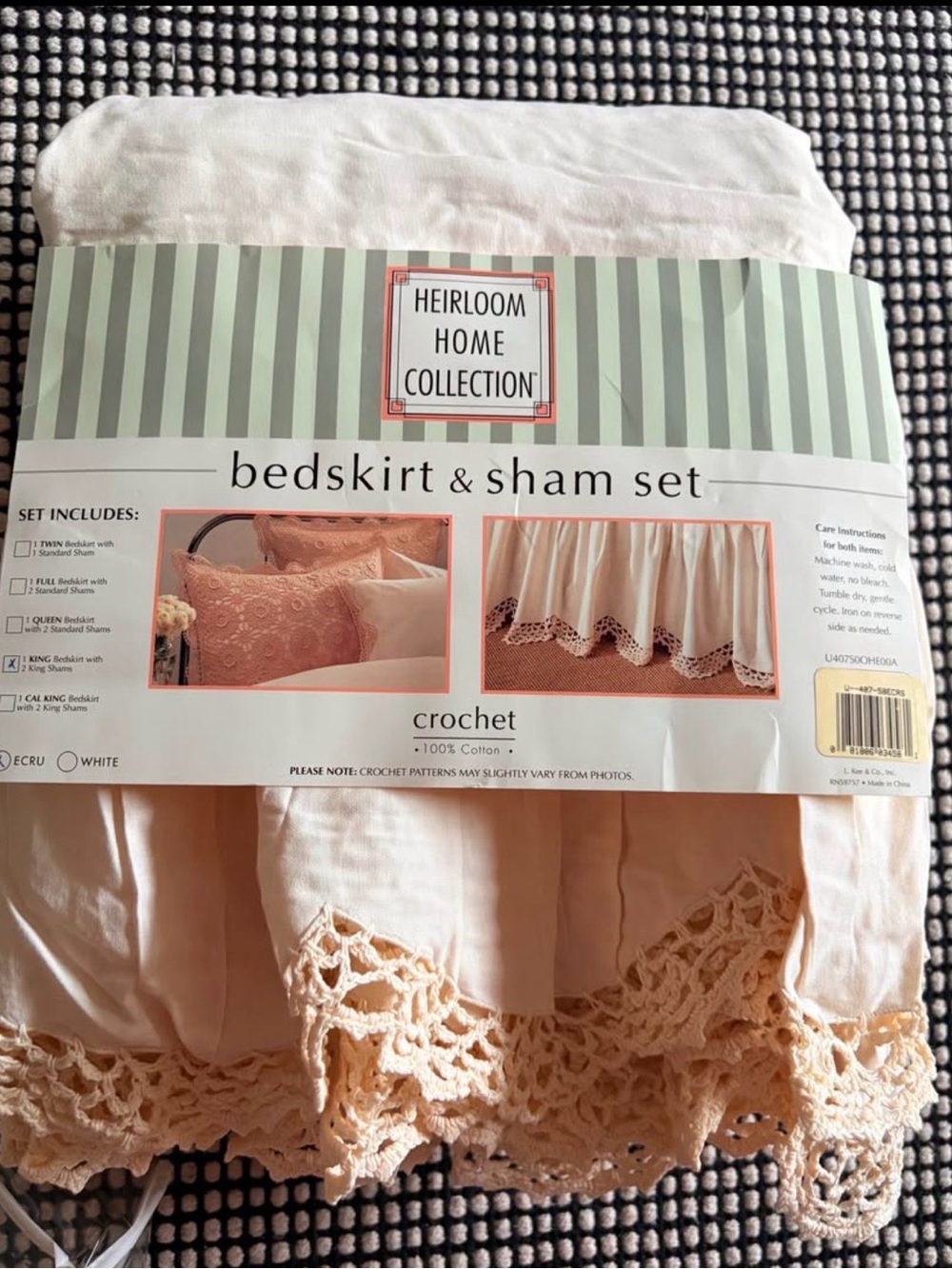 Crochet Bedskirt only (no shams )